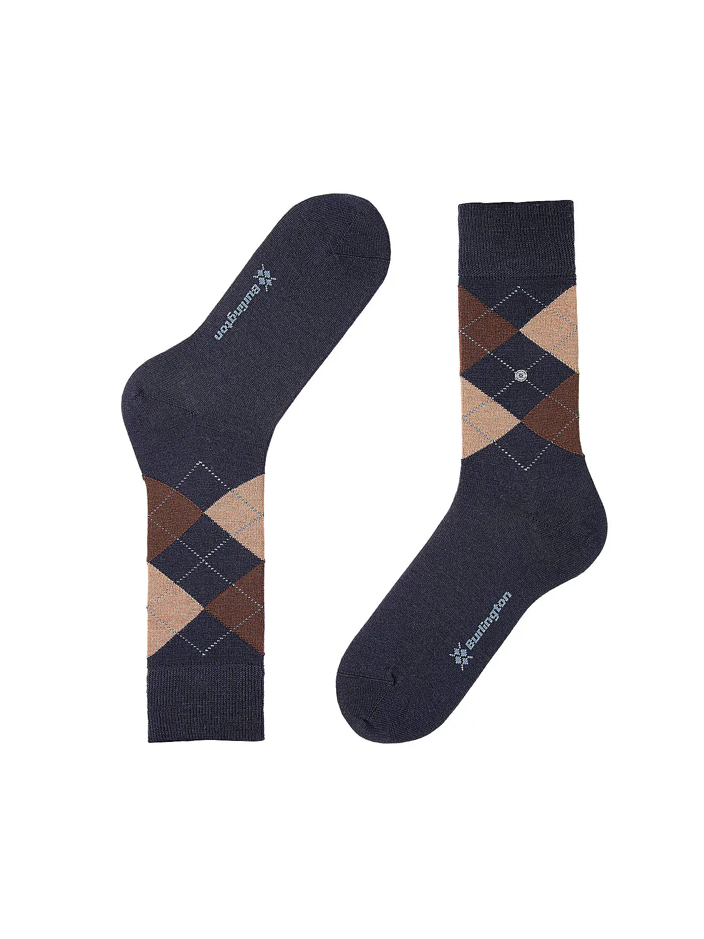 BURLINGTON | Herren Socken EDINBURGH 40-46 curry | blau